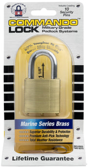 Commando Lock Brass Laminated Padlock
