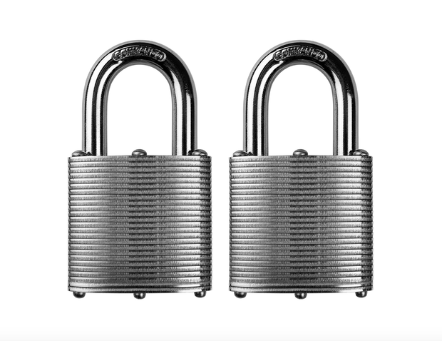 Commando Lock | Heavy Duty Padlock | Military-Grade Weatherproof Commando Lock 2 PACK KEYED ALIKE 