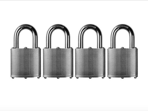 Commando Lock | Heavy Duty Padlock | Military-Grade Weatherproof Commando Lock 4 PACK KEYED ALIKE 