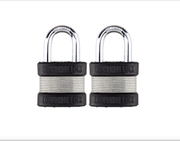 Commando Lock Heavy Duty Padlock | 2 Bumper High Security | Military-Grade Commando Lock 2 PACK KEYED ALIKE 