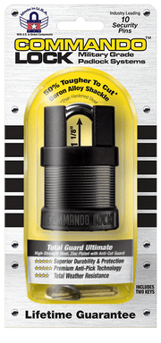 Commando Lock | Total Guard Cut Proof | iCHANGE Shrouded Padlock Commando Lock 