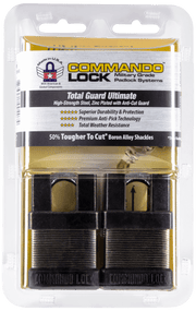 Commando Lock | Total Guard Cut Proof | iCHANGE Shrouded Padlock Commando Lock 