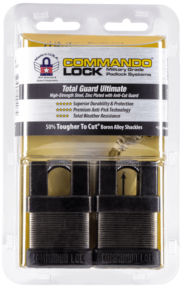 Commando Lock | Total Guard Cut Proof | iCHANGE Shrouded Padlock Commando Lock 