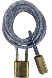 Commando | Cooler Cable Lock | 2 Brass PadLocks (KA) | Military-Grade Commando Lock 