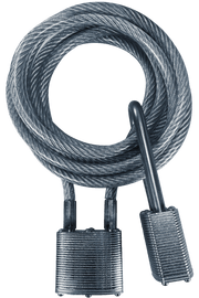 Commando | Cooler Cable Padlock | 2 Steel PadLocks (KA) | Military-Grade