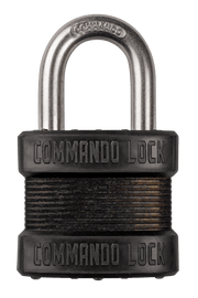Blackout Laminated Steel Padlock | Military-Grade | Pelican Case Locks Commando Lock 